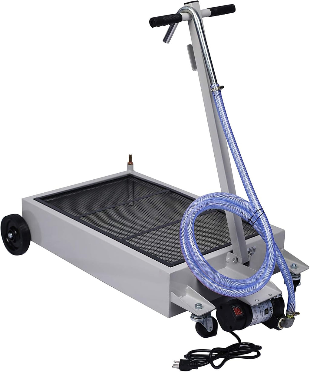 15 Gallon Low Profile Oil Drain Pan with Electric Pump O40217