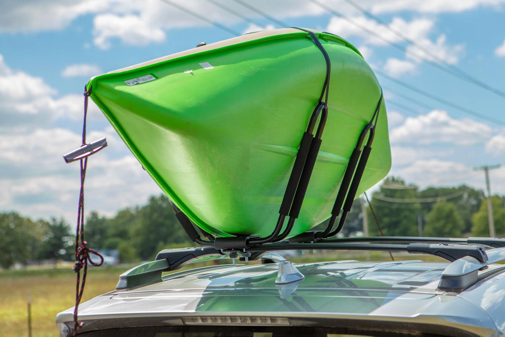 Black Roof-Mounted Kayak Carrier with Straps & Hardware B404