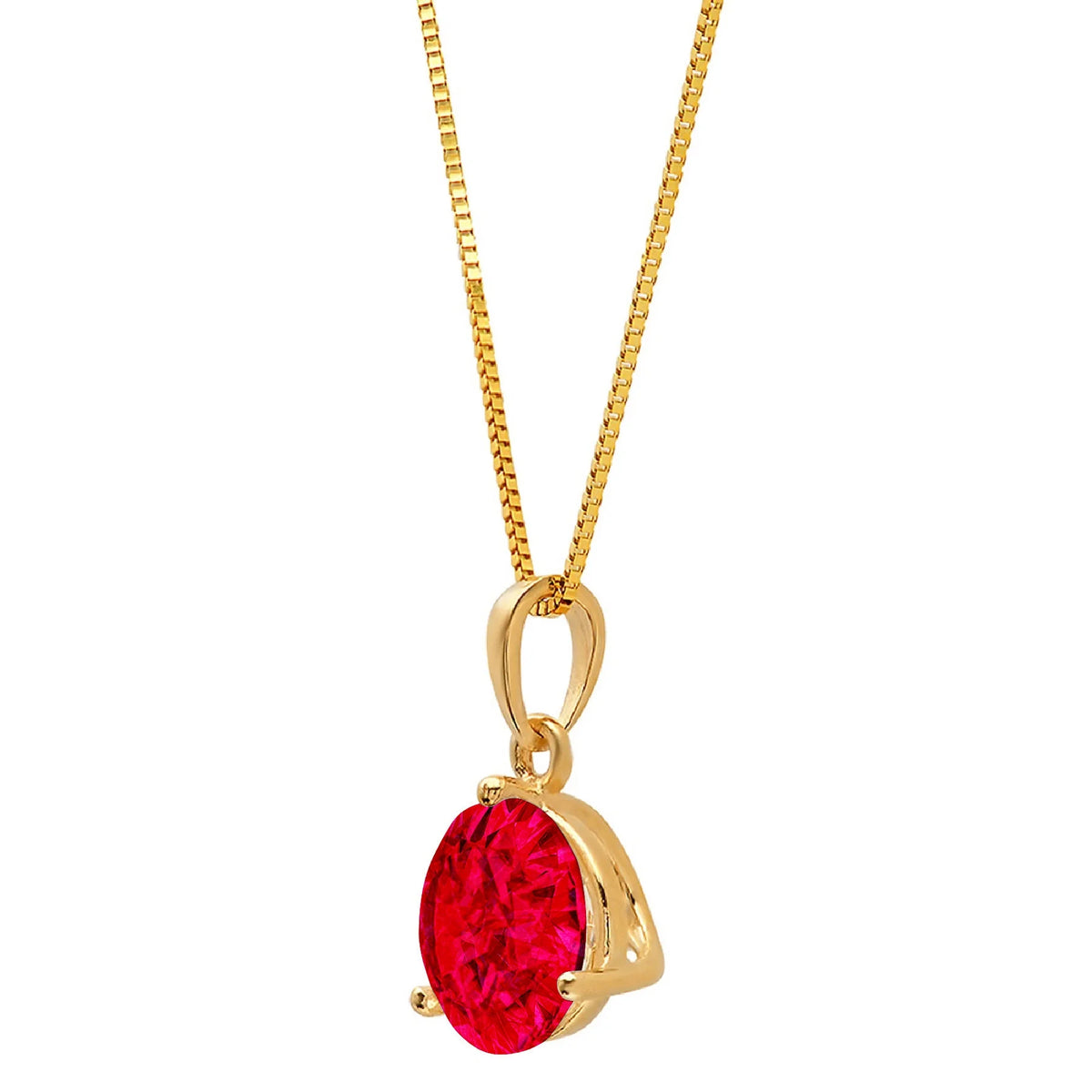 14k Yellow Gold Pendant with 16" Chain N102611