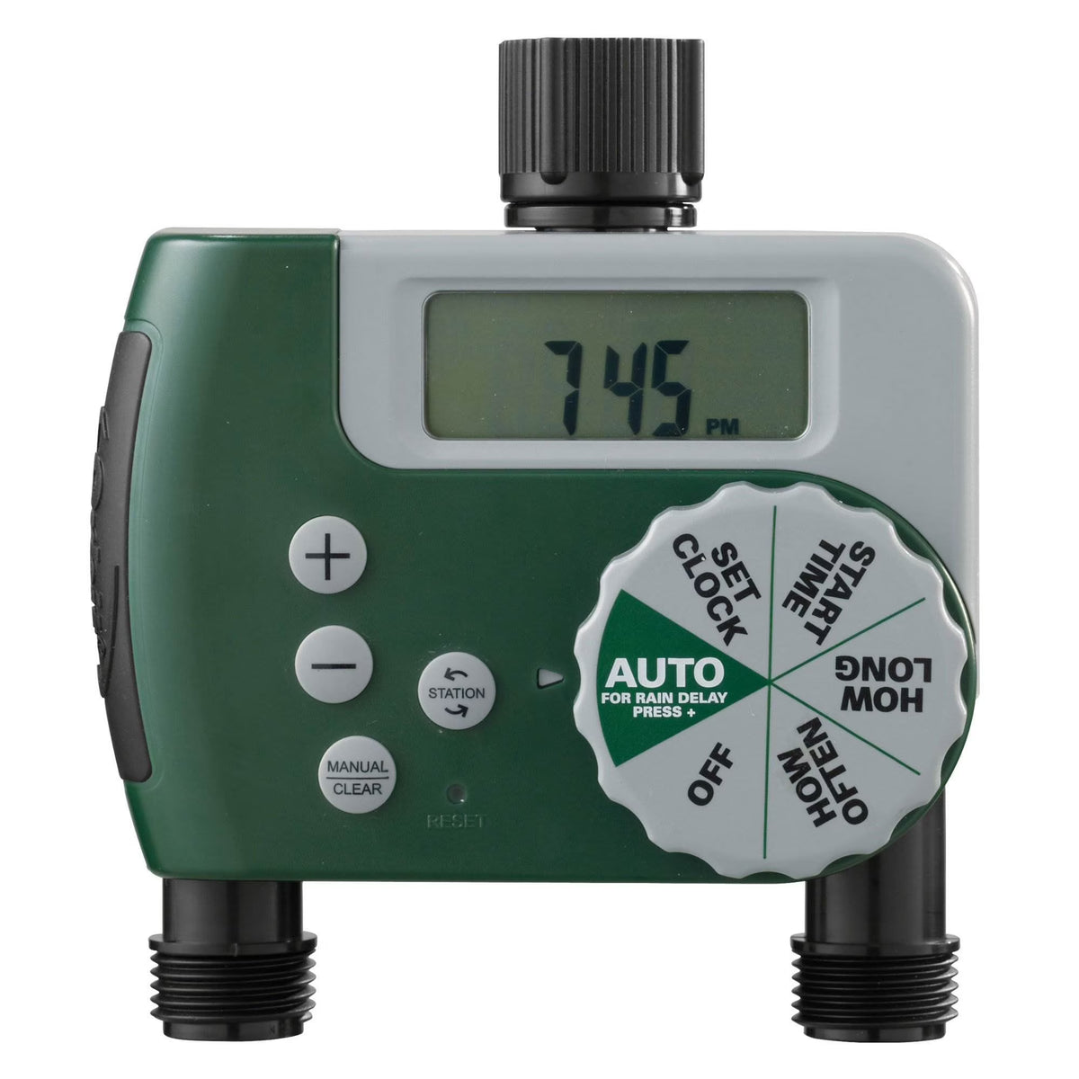 2-Outlet Programmable Hose Faucet Timer T5617
