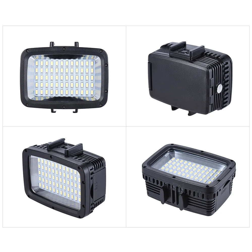 Ultra Bright 1800LM 3 Modes Waterproof Underwater 40m 5500K 60pcs Diving Fill-in Video Light with Hot Shoe Mount G327037