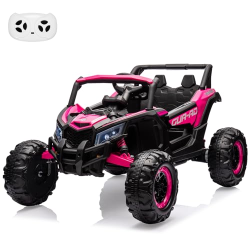 24V Battery Powered Electric UTV Car with Remote Control, Spring Suspension, 200W Motor, Metal Frame, LED Lights C382