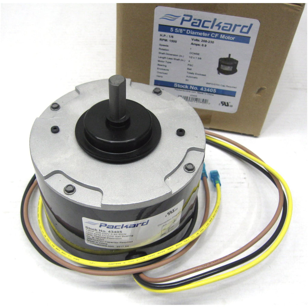 Condenser Fan Motor 1/6 HP 1500 RPM 208-230 Volts C767
