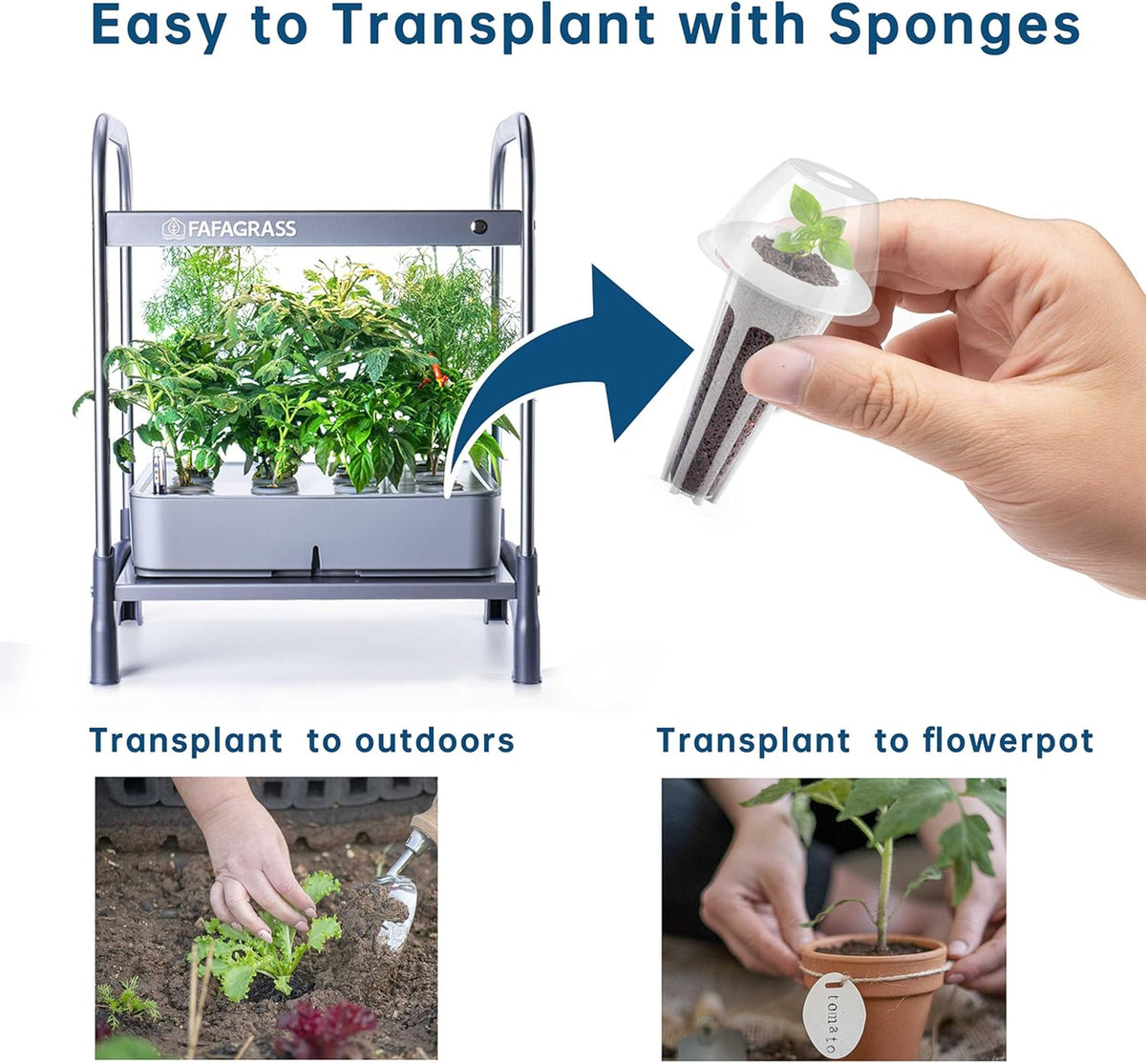 12 Set Seed Pod Kit with Grow Sponges, Grow Baskets, Grow Domes, Plant Food D14385