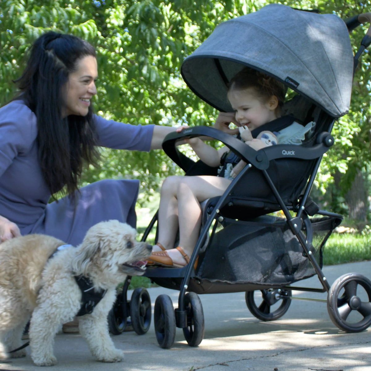 Lightweight Compact Travel Stroller Gray V494676