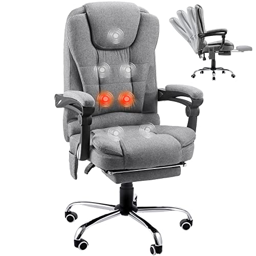 Grey PU Leather Massage Office Chair F929
