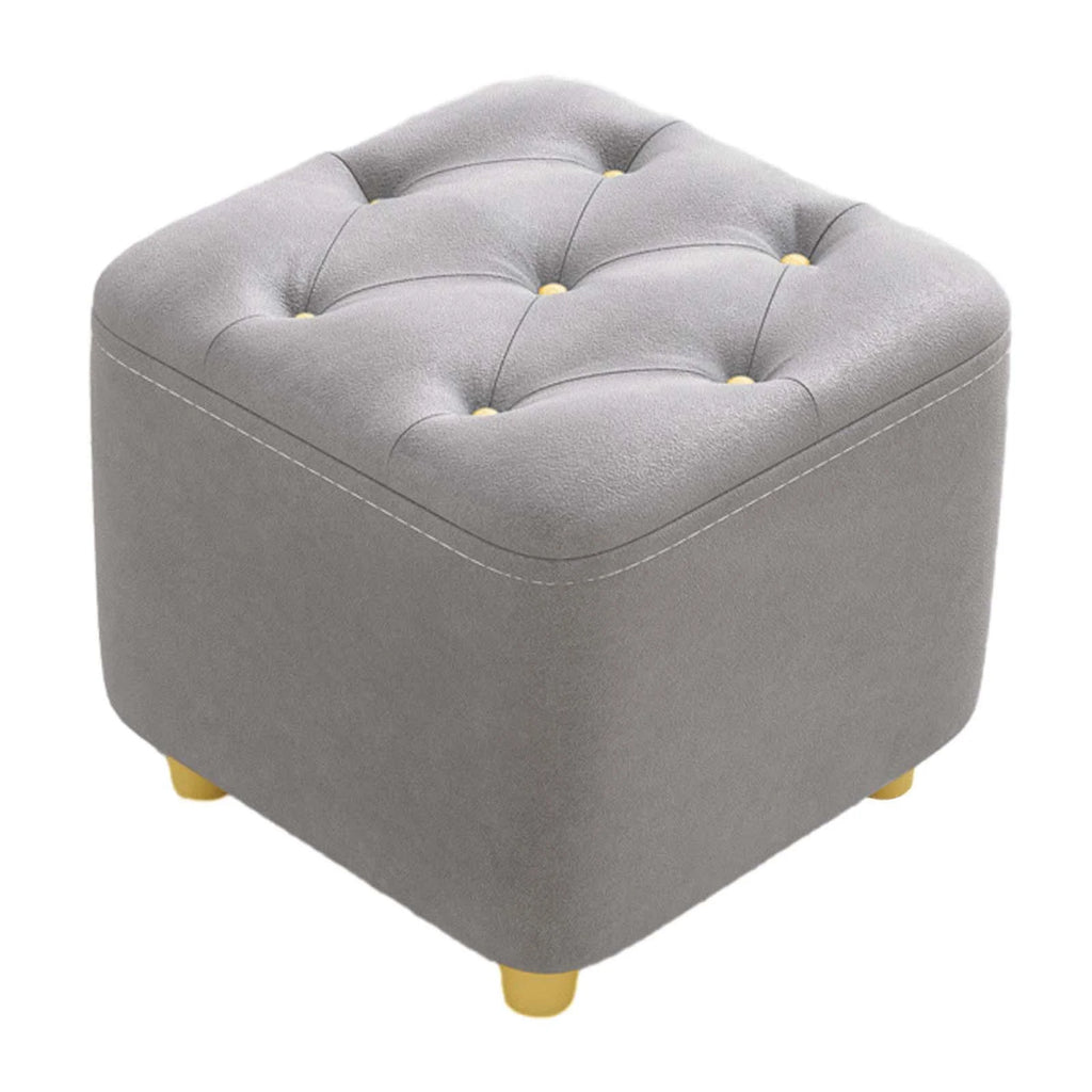 Gray Square Ottoman Stool W240176