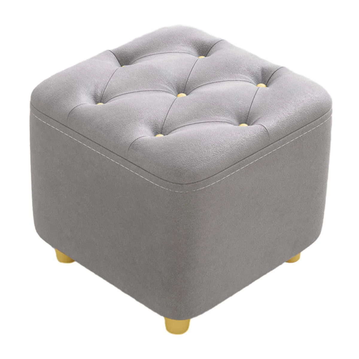 Gray Square Ottoman Stool W240176
