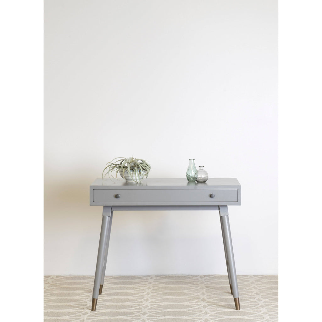 Gray Console Table with Storage O761