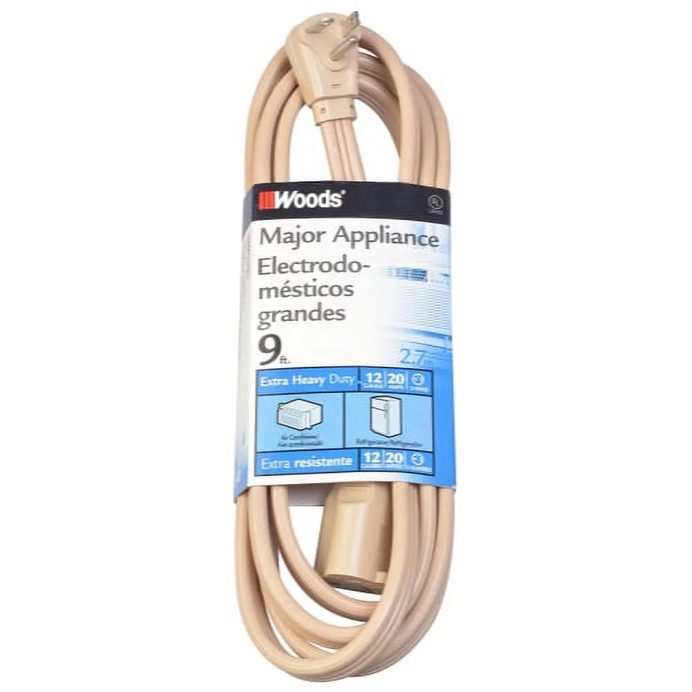 9' 12-Gauge 20-Amp Appliance Cord F31986