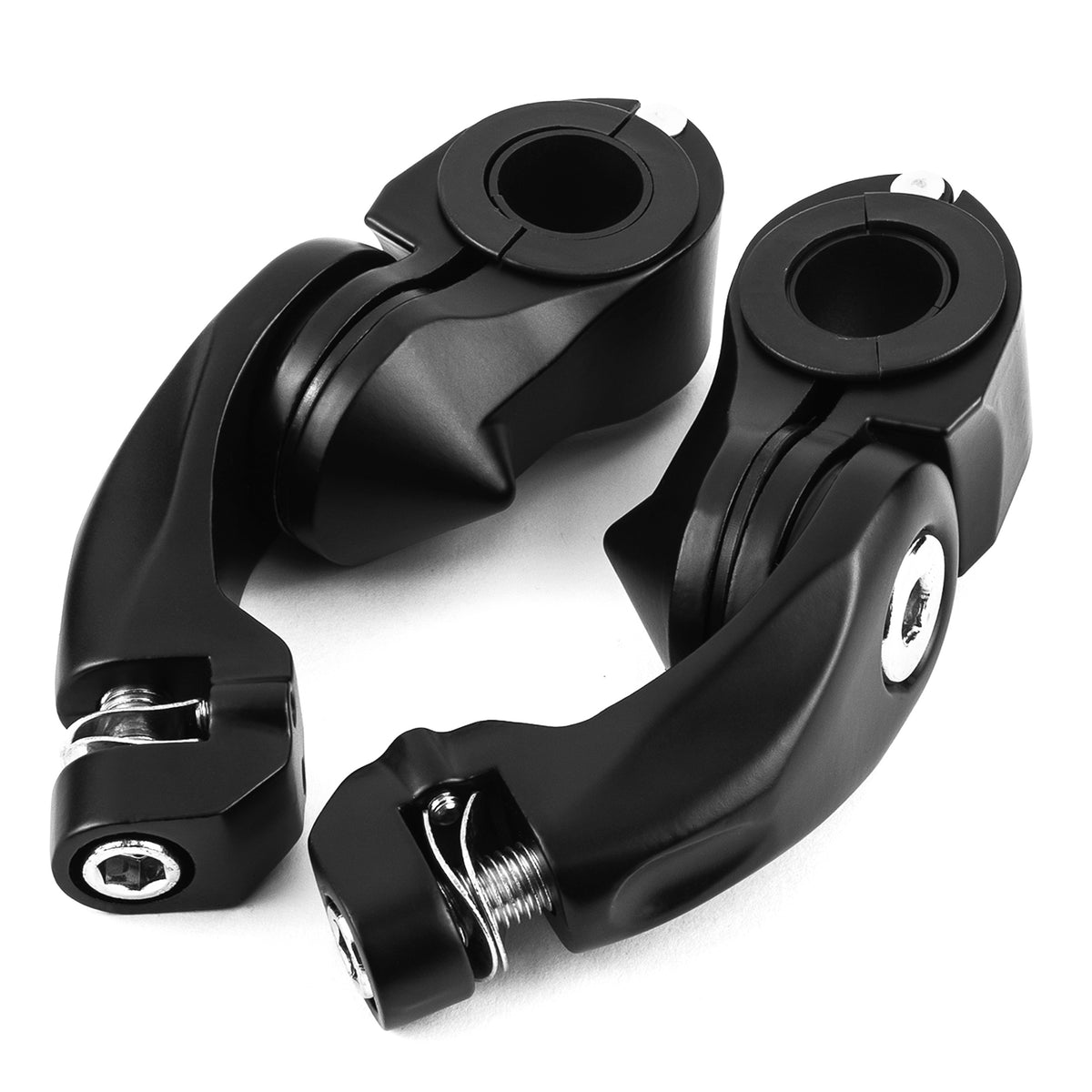 Black Angled Adjustable Highway Foot Peg Mounting Kit, 1 Pair K984367