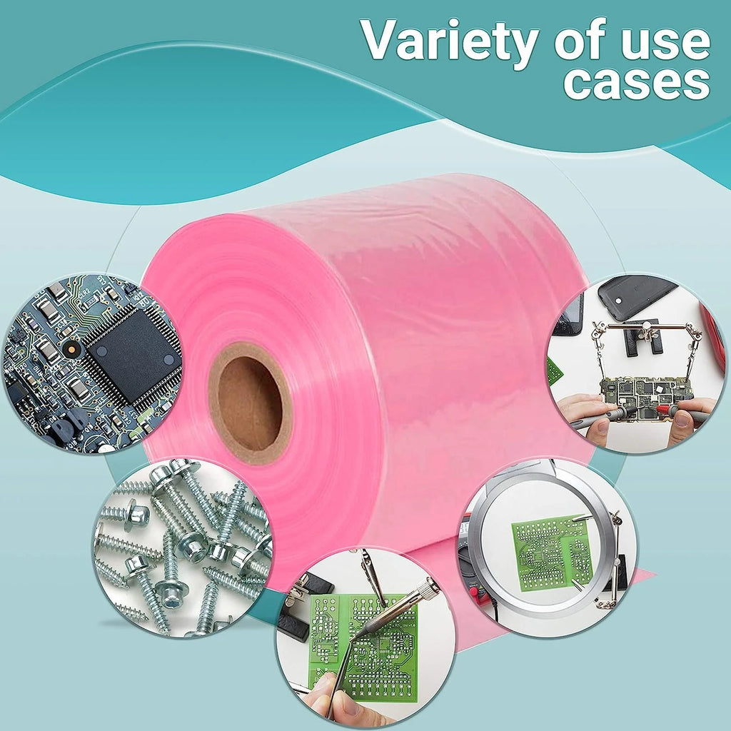 Pink Anti-Static Poly Tubing 24 X 1075 4 mil B52759