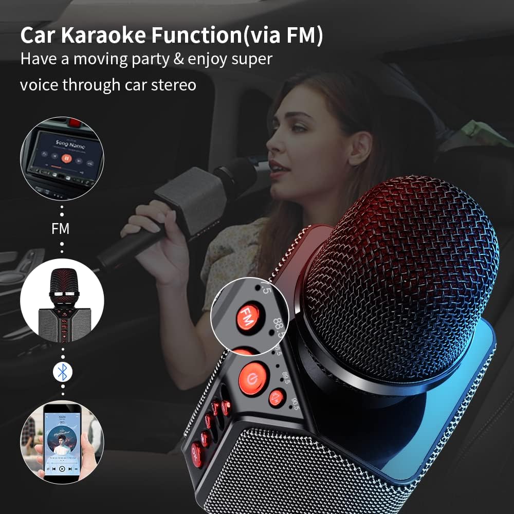 Portable Handheld Karaoke Microphone Speaker with Bluetooth U3712