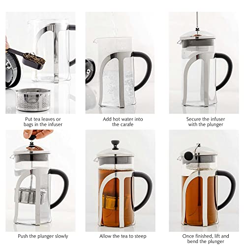 34oz Heat Resistant Borosilicate Glass French Press Coffee Maker P9171