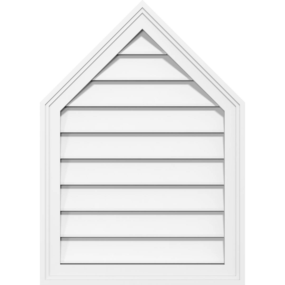 Peaked Top Surface Mount PVC Gable Vent F849