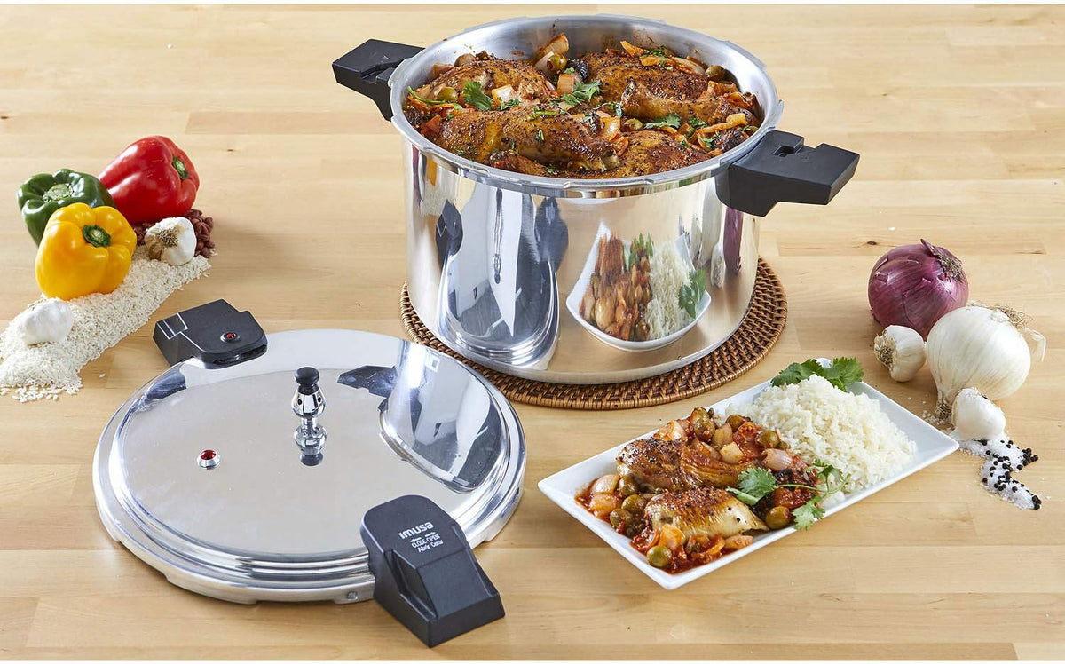 16Qt Jumbo Stovetop Pressure Cooker With Regulator And Side Handles Z42030