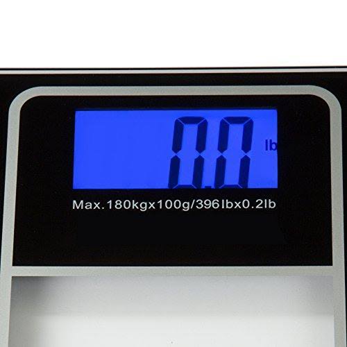 Black Digital Body Fat Scale with Large LCD Display R162