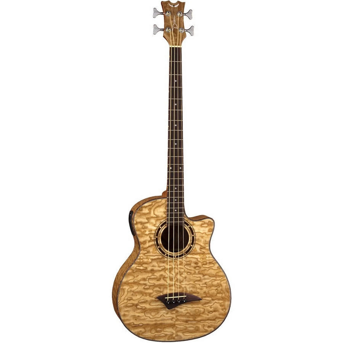 Quilt Ash Acoustic/Electric Bass Guitar C594087