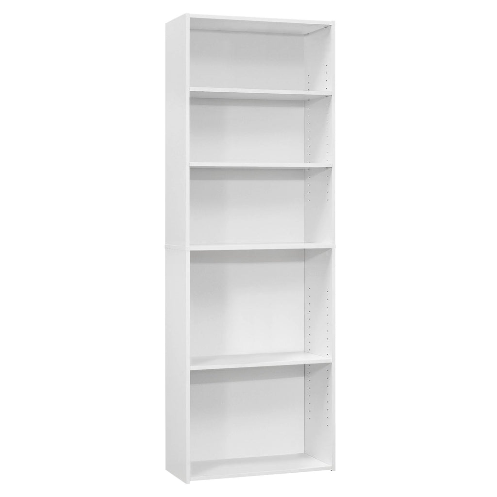 White 5 Shelves Bookcase M847