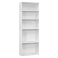 White 5 Shelves Bookcase M847