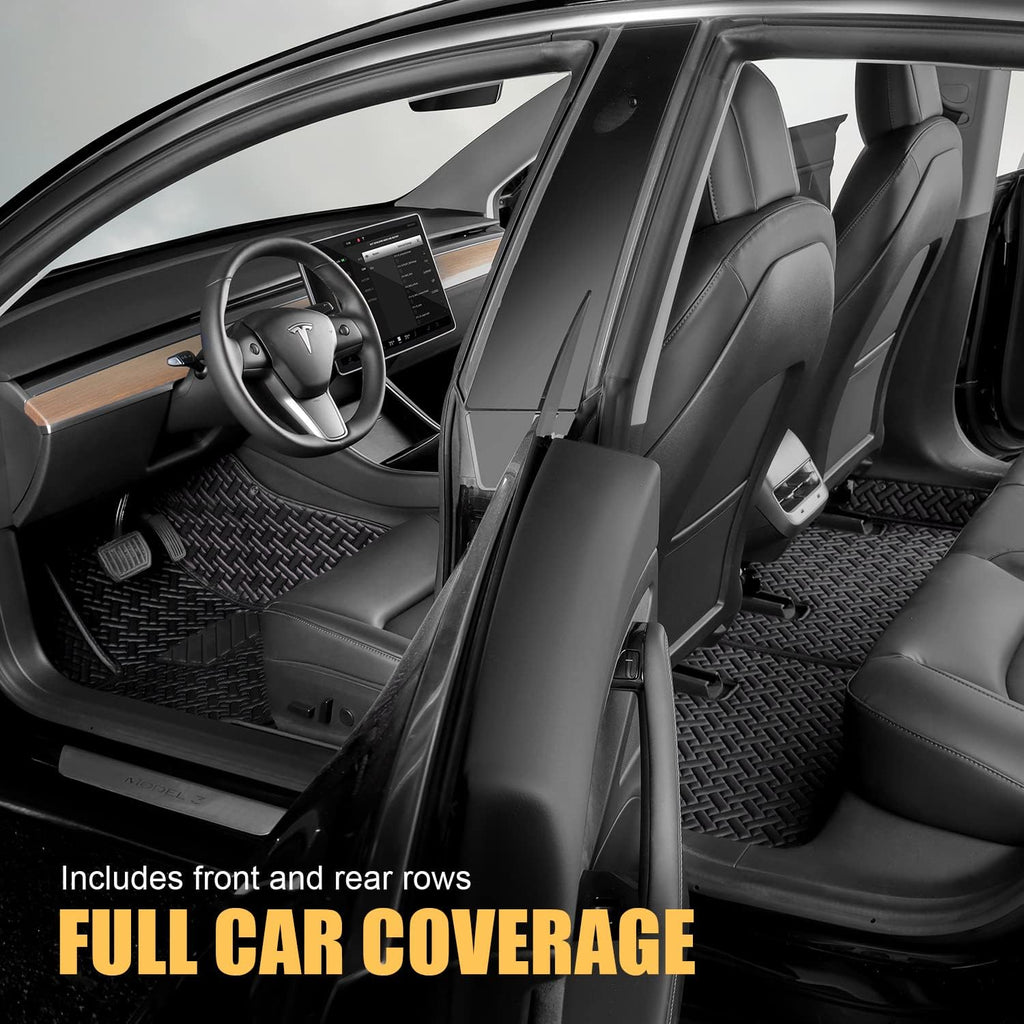 Black Waterproof Car Floor Mats for Tesla Model 3 X431871