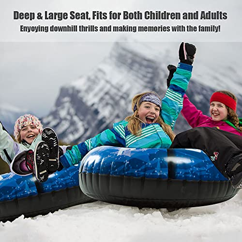 47 Inch Inflatable Snow Sled with Carrying Bag D2813