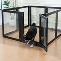 White 6 Panel Acrylic Dog Playpen with Door Z739
