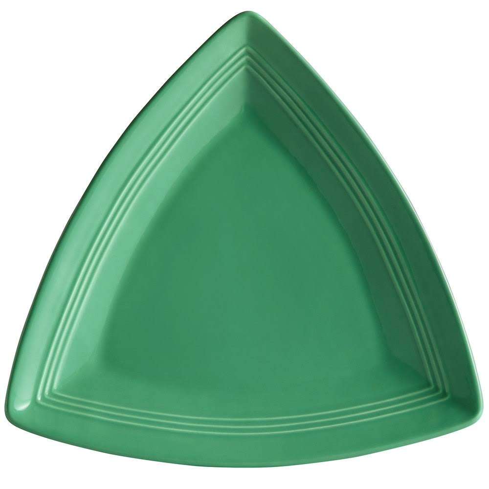 12 1/2x22 Cilantro Triangle China Plate Z7143