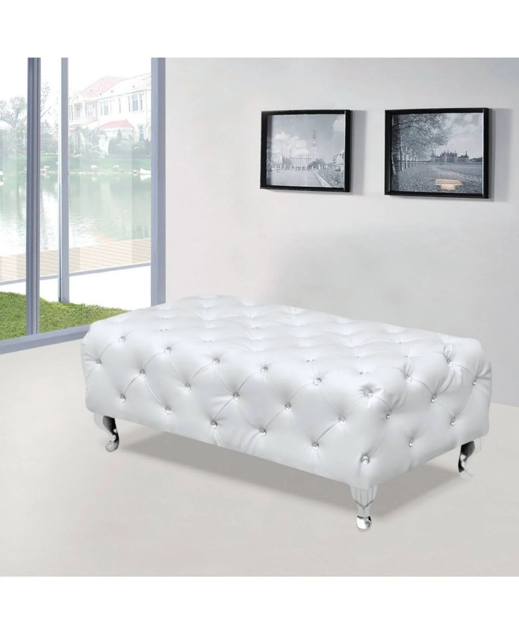 Tufted Bench - Black K346
