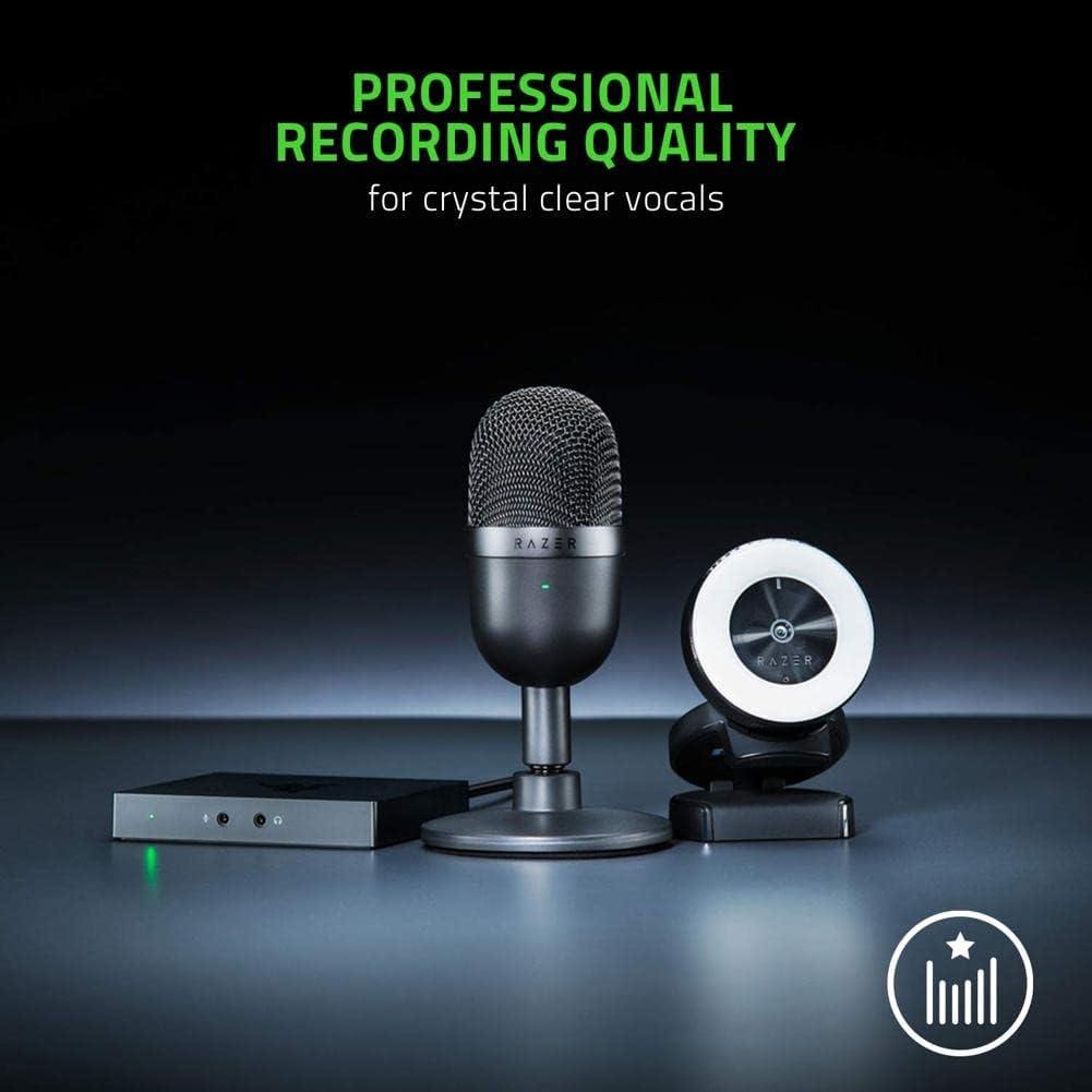 Black USB Streaming Microphone with Supercardioid Pick-Up Pattern H725