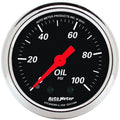 Black Mechanical Oil Pressure Gauge F393