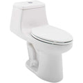 White 1-piece Dual Flush Elongated Toilet T70423