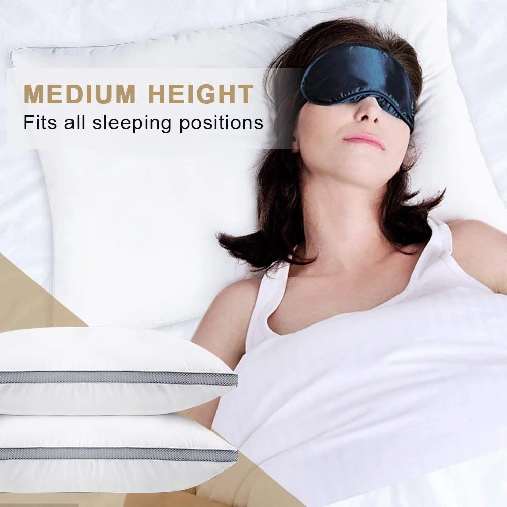 2 Pack Cotton Down Alternative Queen Size Pillows Z363
