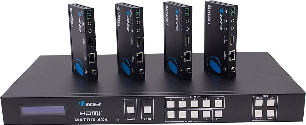4K 4x4 HDMI Extender Matrix with 4 Receivers W44406