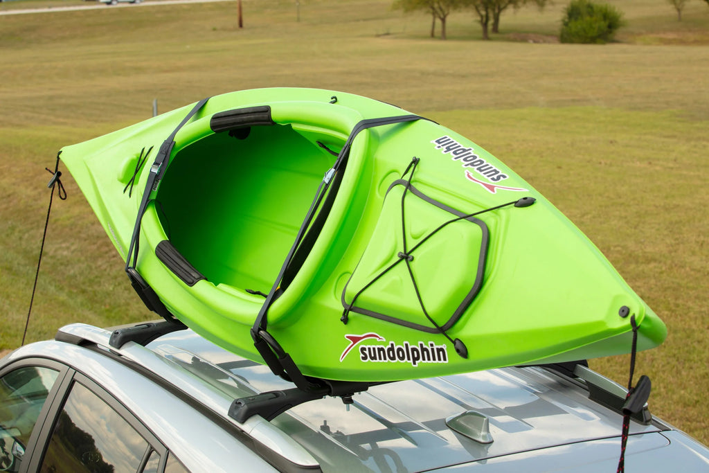 Black Roof-Mounted Kayak Carrier with Straps & Hardware B404