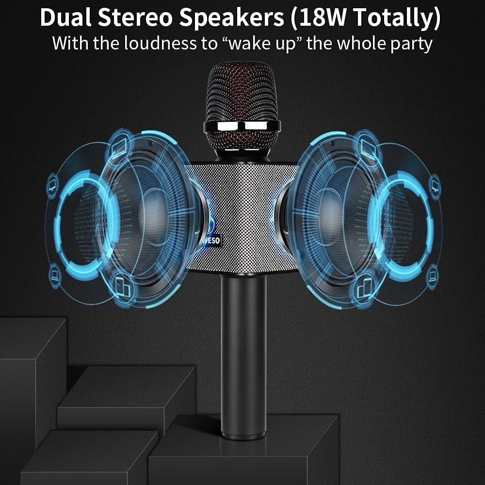 Portable Handheld Karaoke Microphone Speaker with Bluetooth U3712