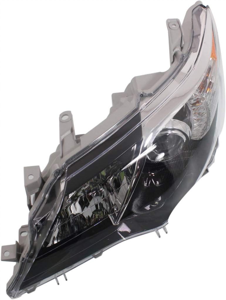 Passenger Side Halogen Headlight Assembly for Toyota Camry 2012 2013 2014 SE/Sport Model N2799