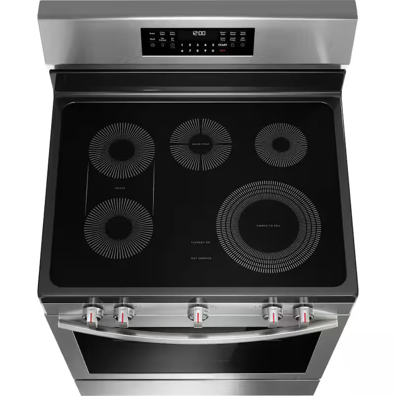 30 in 5 Element Stainless Steel Freestanding Range with True Convection and Air Fry B49464