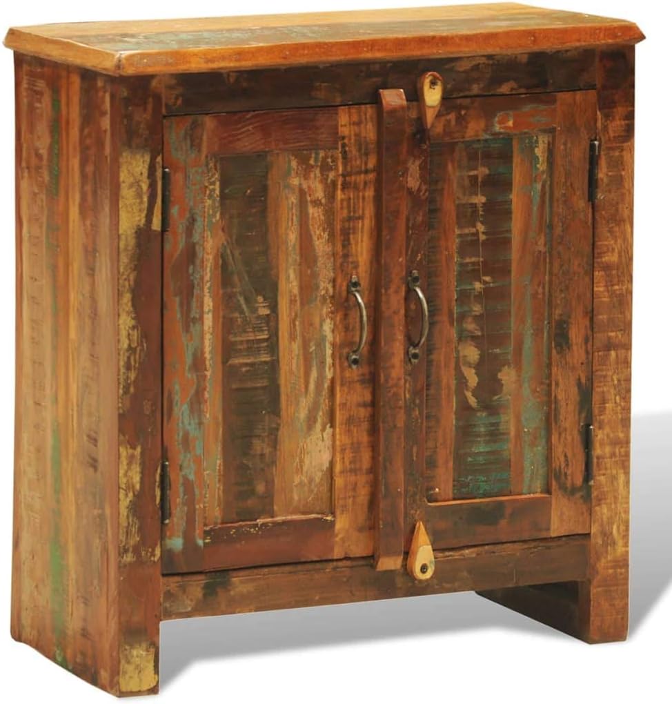 Reclaimed Solid Wood Cabinet with 2 Doors E938426