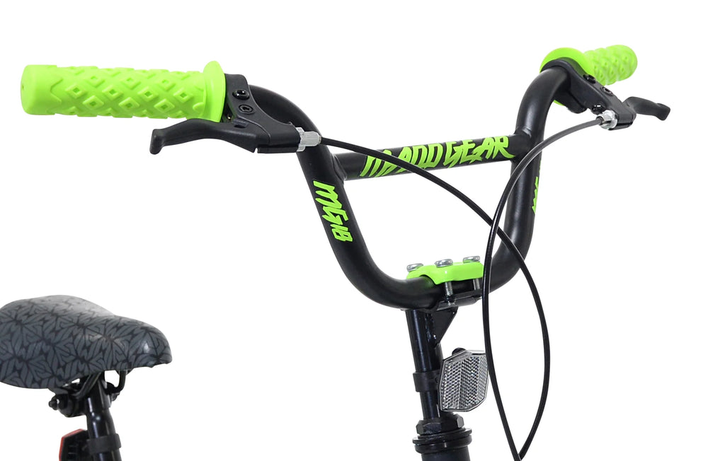 18" Black and Green BMX Bike I23145