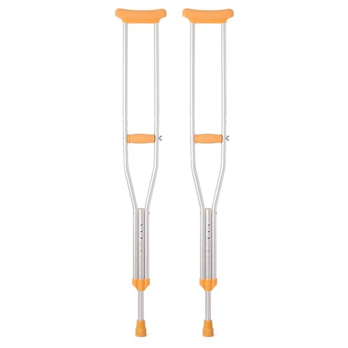 Aluminum Adjustable Lightweight Walking Crutch, 1-Pair, Medium F4764