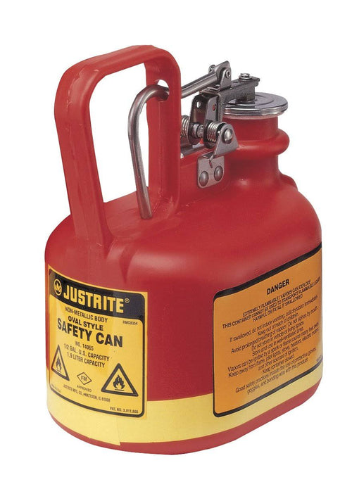0.5 Gallon Red Polyethylene Safety Can E380