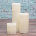 Ivory Flameless LED Pillar Candles Set of 18 V478