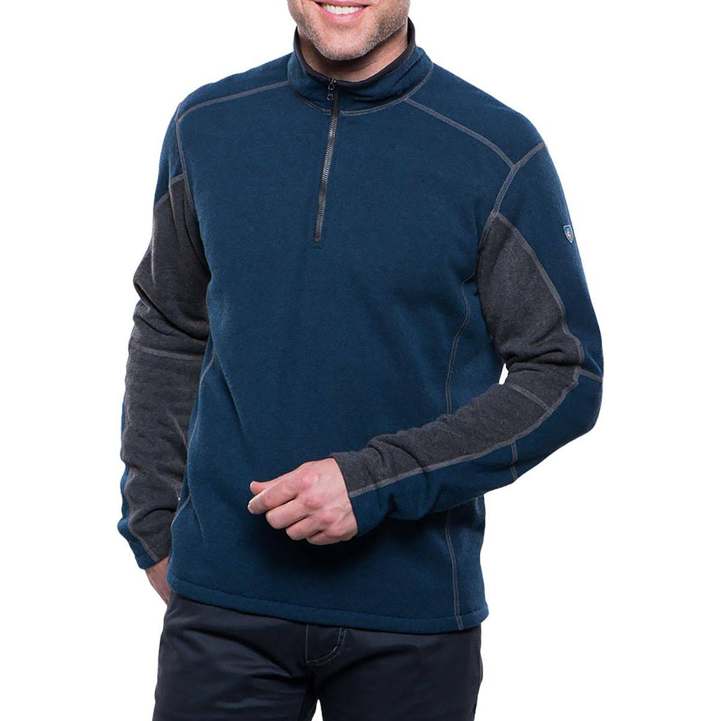 Men's 1/4 Zip Navy / Steel F488201