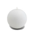White Ball Candles 12 Pcs Y424