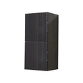 24 High Linen Side Cabinet with Two Doors in Gray Oak B63804