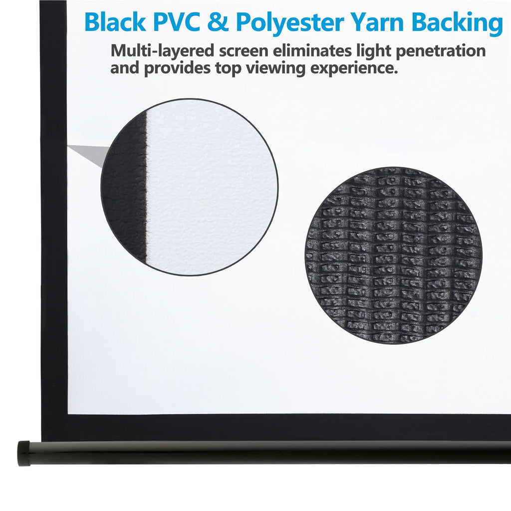 120 1:1 Manual Pull Down Projector Screen U12157