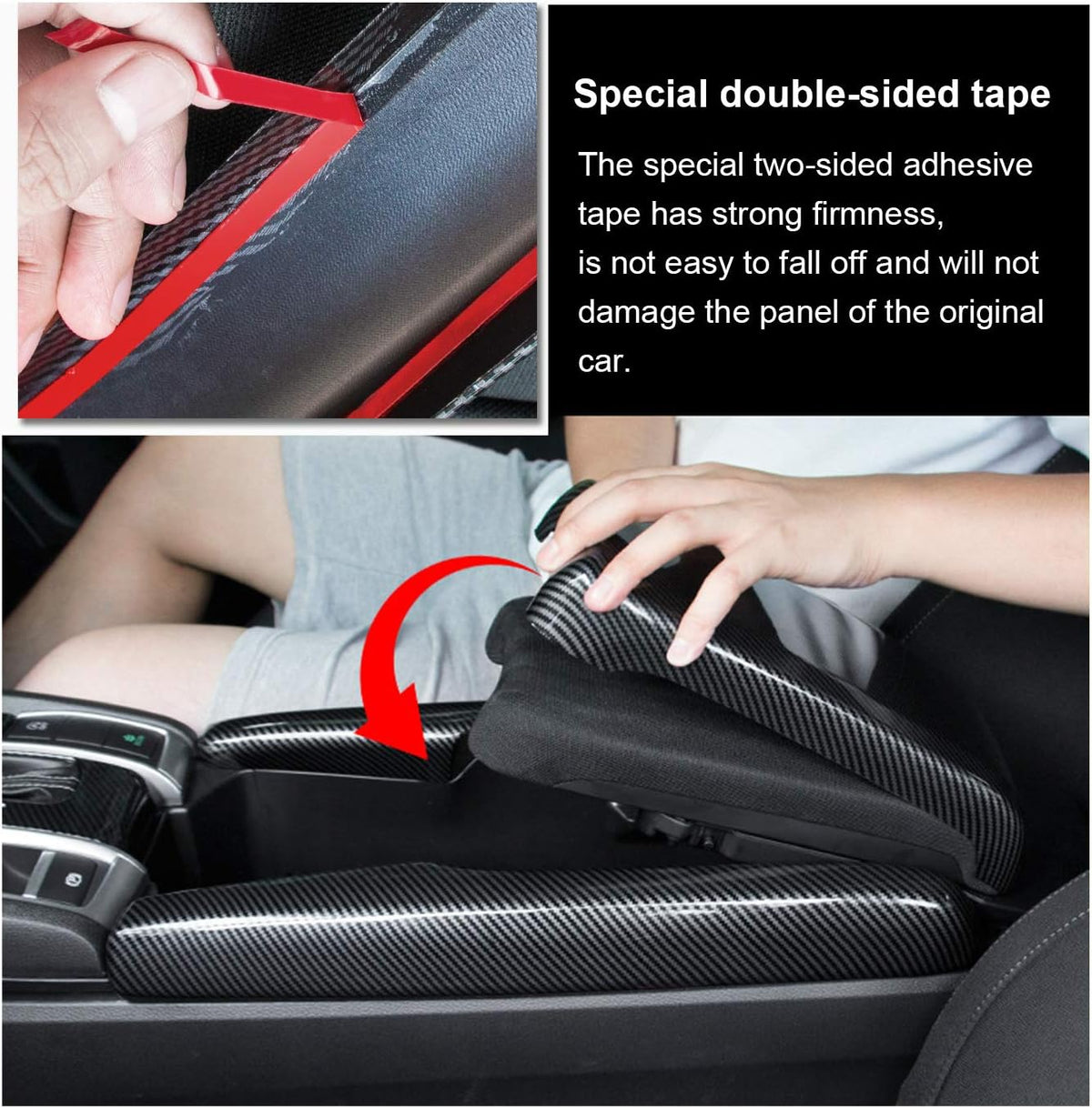 Carbon Fiber Car Armrest Cover Pack of 2 Q95228