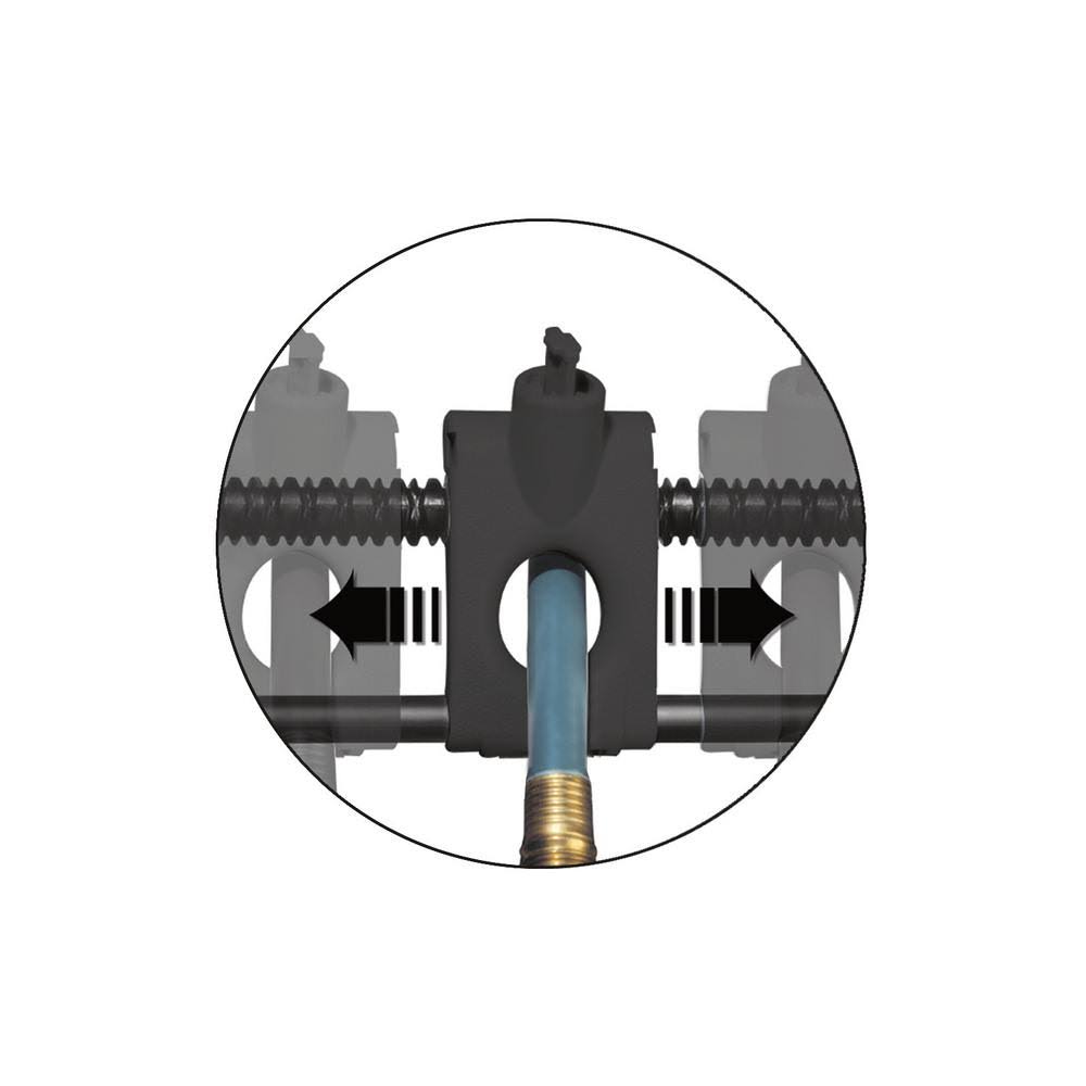 Wicker Hideaway Hose Reel with Brass In-Out Tube V785605