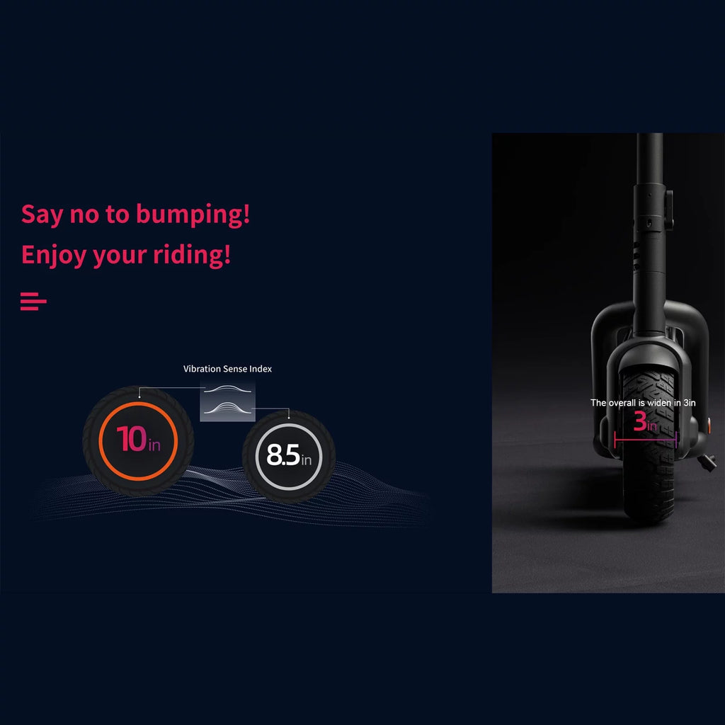 N65 Electric Scooter 500W Motor 10'' Tires Dual-braking K93488